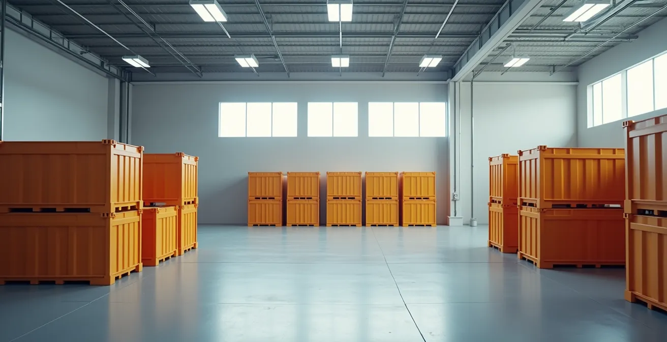 Vue d'ensemble d'un espace de stockage épuré et bien organisé